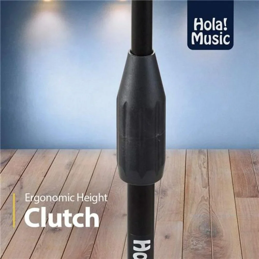 Music Mic Stand w/ Adjustable Height – Weighted Base